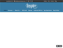 Tablet Screenshot of inspiredayspa.com